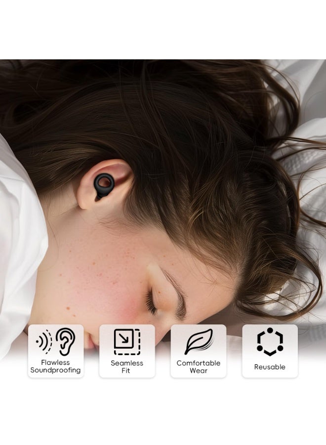 Earplugs for Sleeping, Noise Reduction Soft Silicone Ear plugs,Hearing Protection Reusable Earplugs for Sleeping, Concert, Work&Sound Reduction 25dB-30db - Image 3